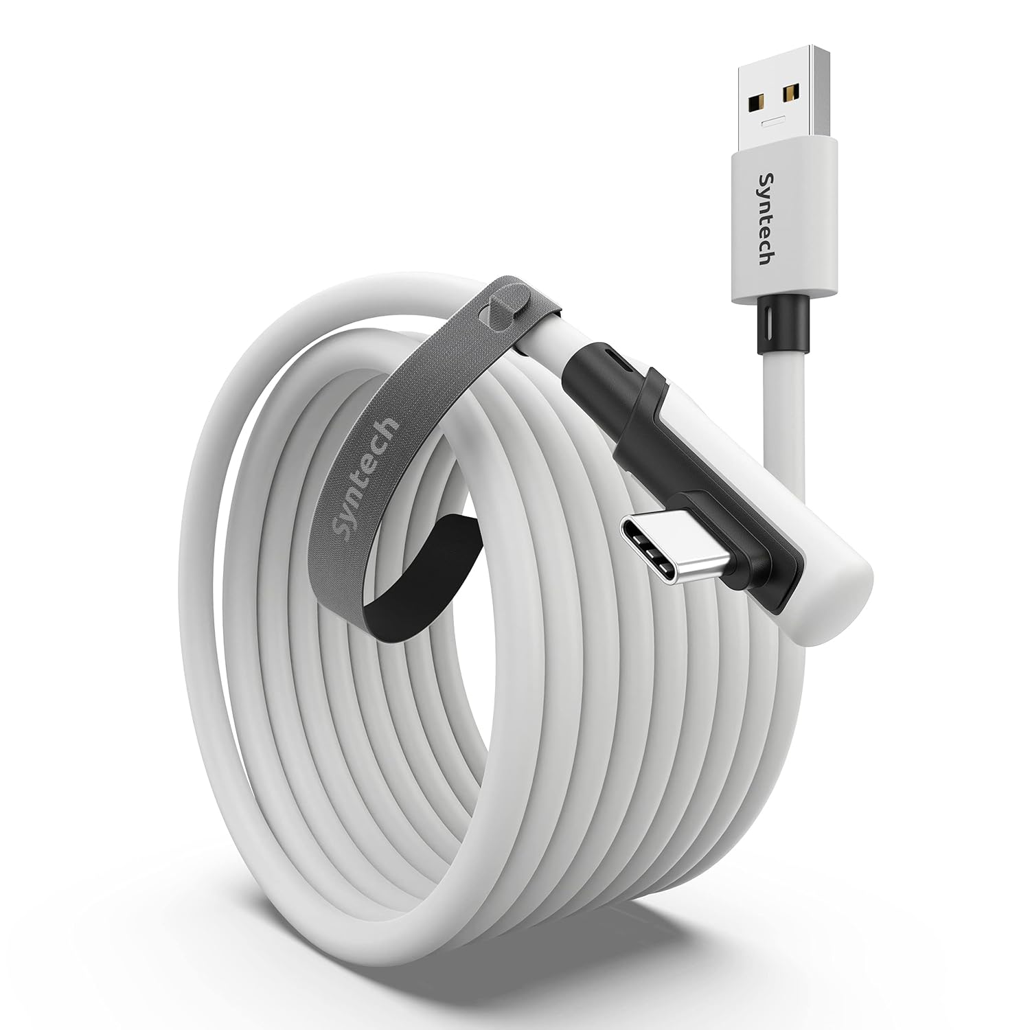 Syntech Link Kabel 5M/16FT Kompatibel mit Meta/Oculus Quest 3/2/Pro und Pico4/Pro Zubehör PC/Steam VR, High Speed PC Datenübertragung, USB 3.0 zu USB C Kabel für VR Headset und Gaming PC